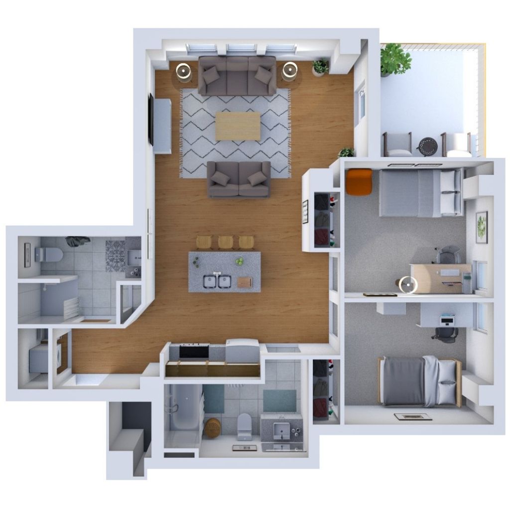 Apartment Style 2F